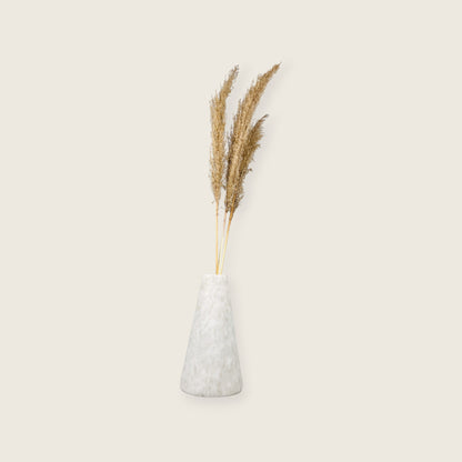 Funnel Vase - Cheetah White