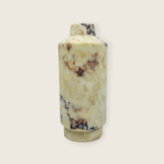 Cylindrical Vase - Red & White