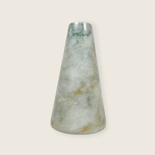 Funnel Vase - Cheetah White