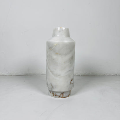 Cylindrical Vase - Cheetah White