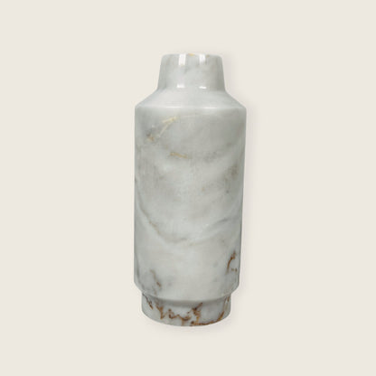 Cylindrical Vase - Cheetah White