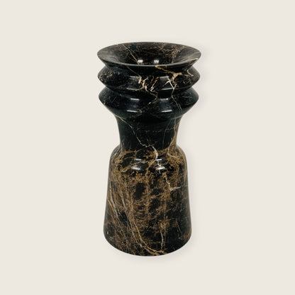 Ribbed Vase - Black