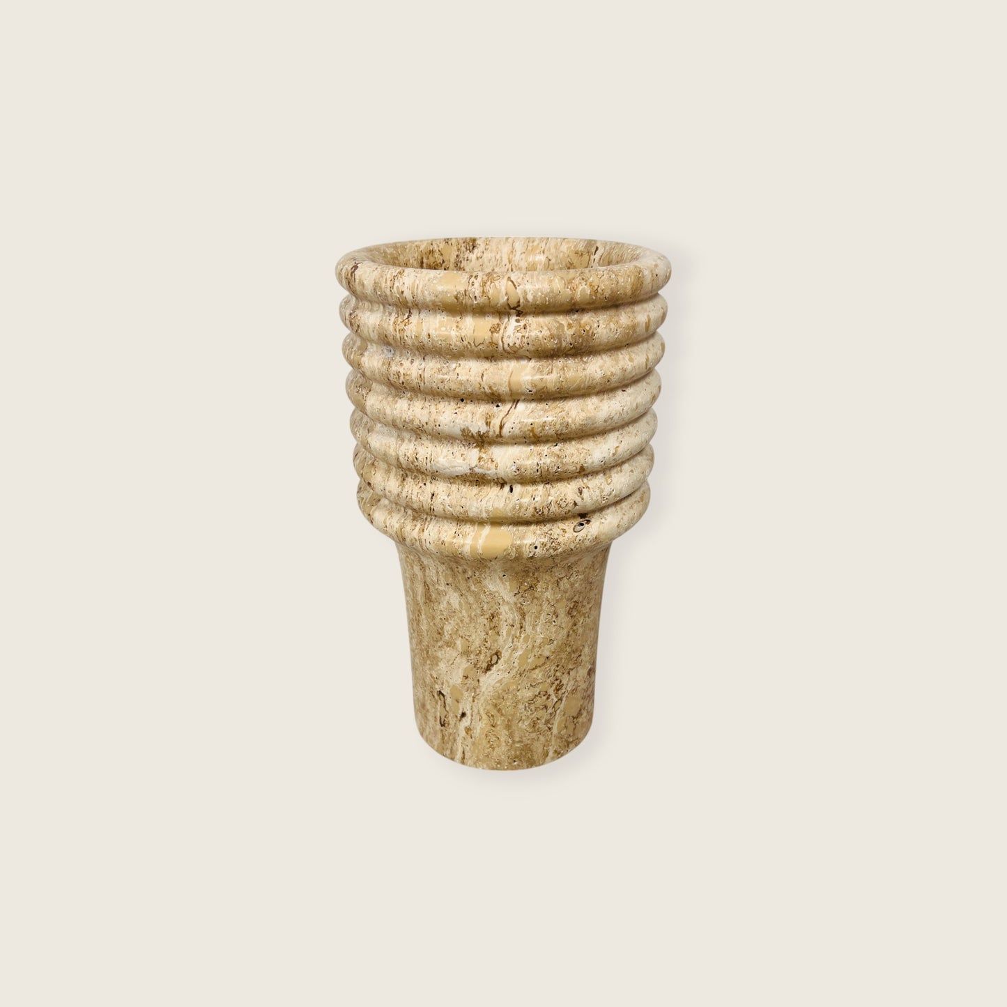 Echo Vase - Travertine
