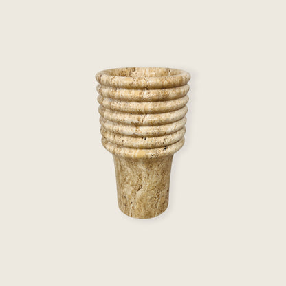 Echo Vase - Travertine