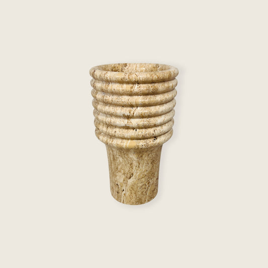 Echo Vase - Travertine