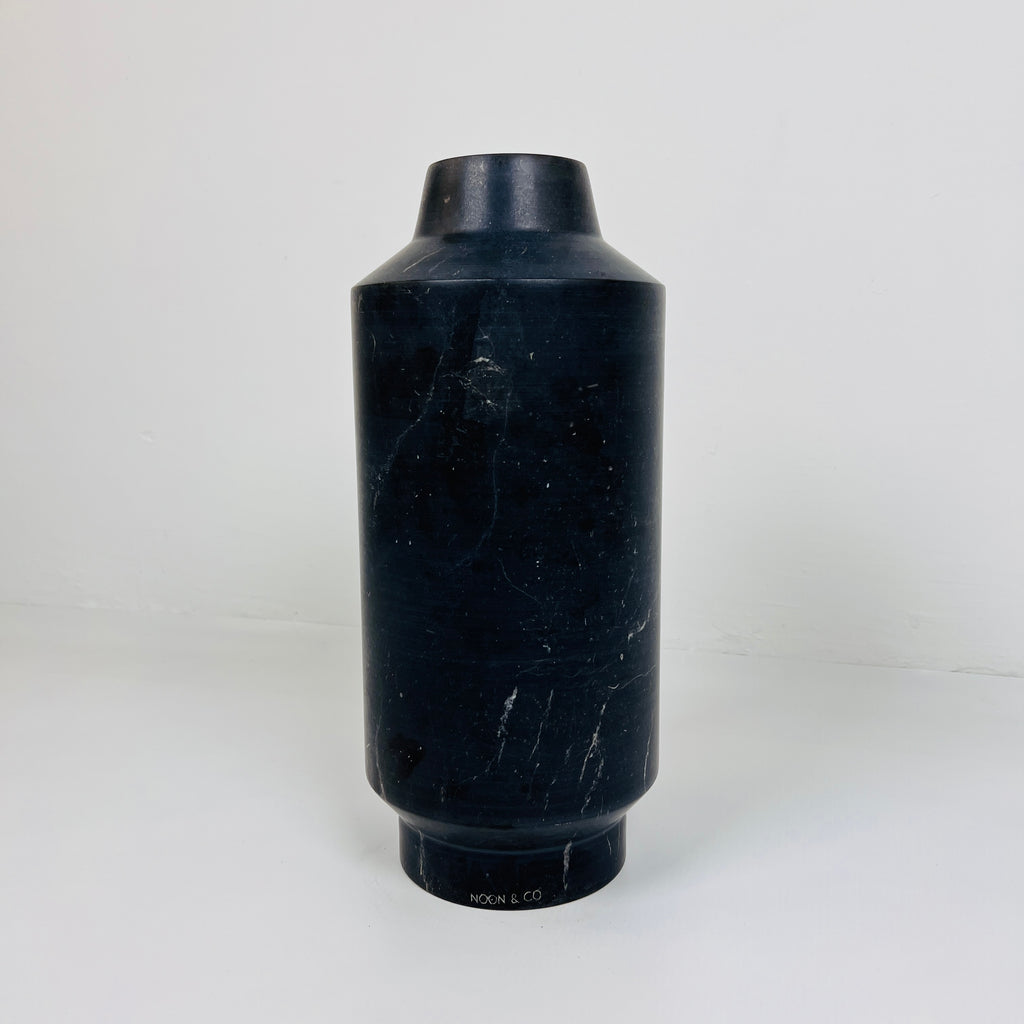 Cylindrical Black Vase