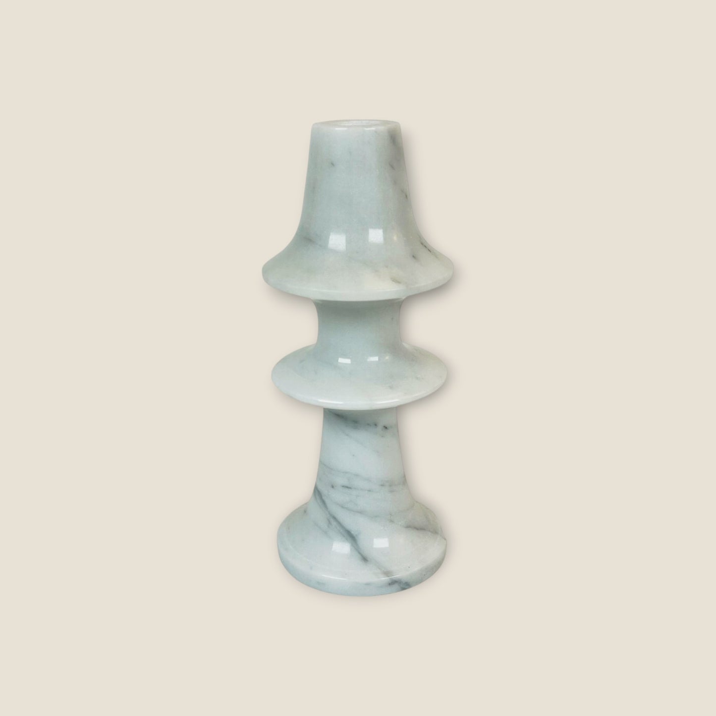 Ringed Mushrom Candle Stand - Small