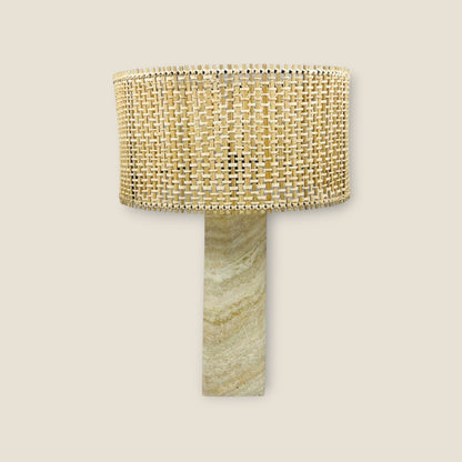 Prismic Table Lamp - Travertine