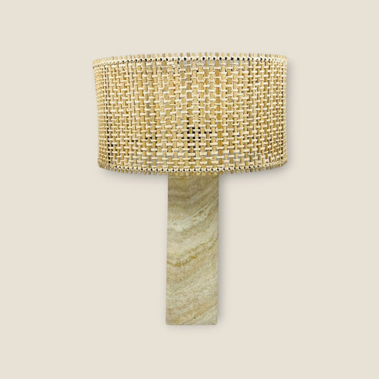 Prismic Table Lamp - Travertine