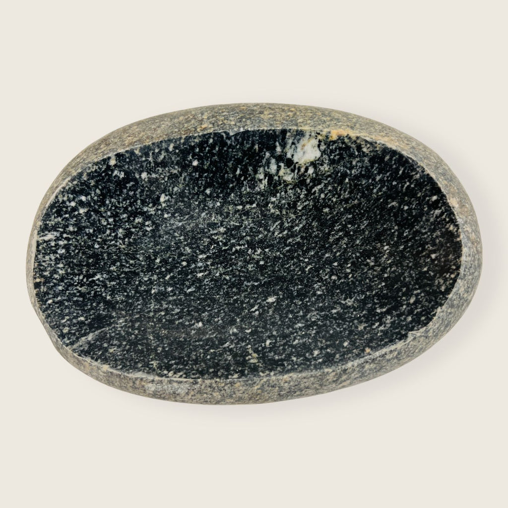 Riverstone Black Sprinkled Soap Dish