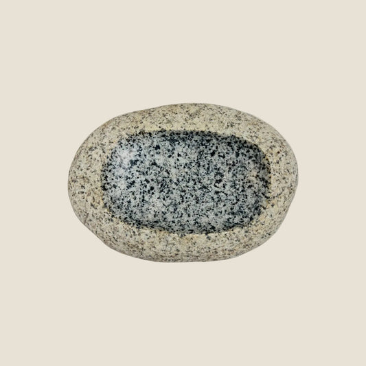 Foggy Spotted Soap Dish - Riverstone