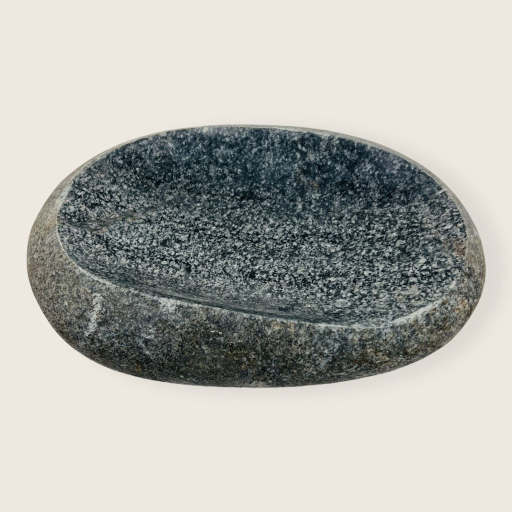 Riverstone Black Speckled Soap Dish