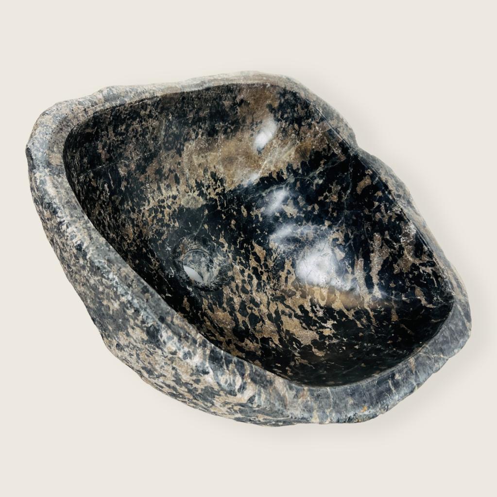 Cheetah Marked River Stone Sink