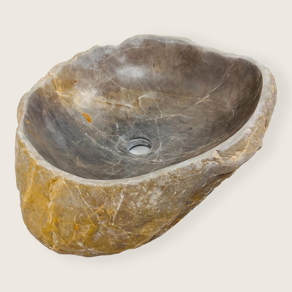 Amber Grazed River Stone Sink