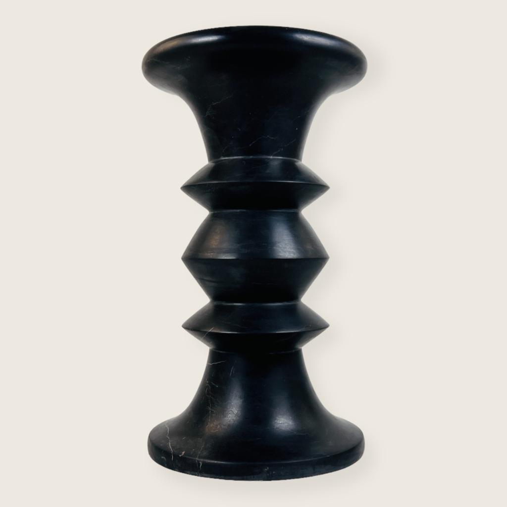 Deep Black Solid Stool