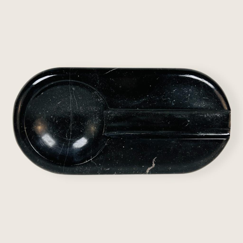 Marble Deep Black Ash Tray