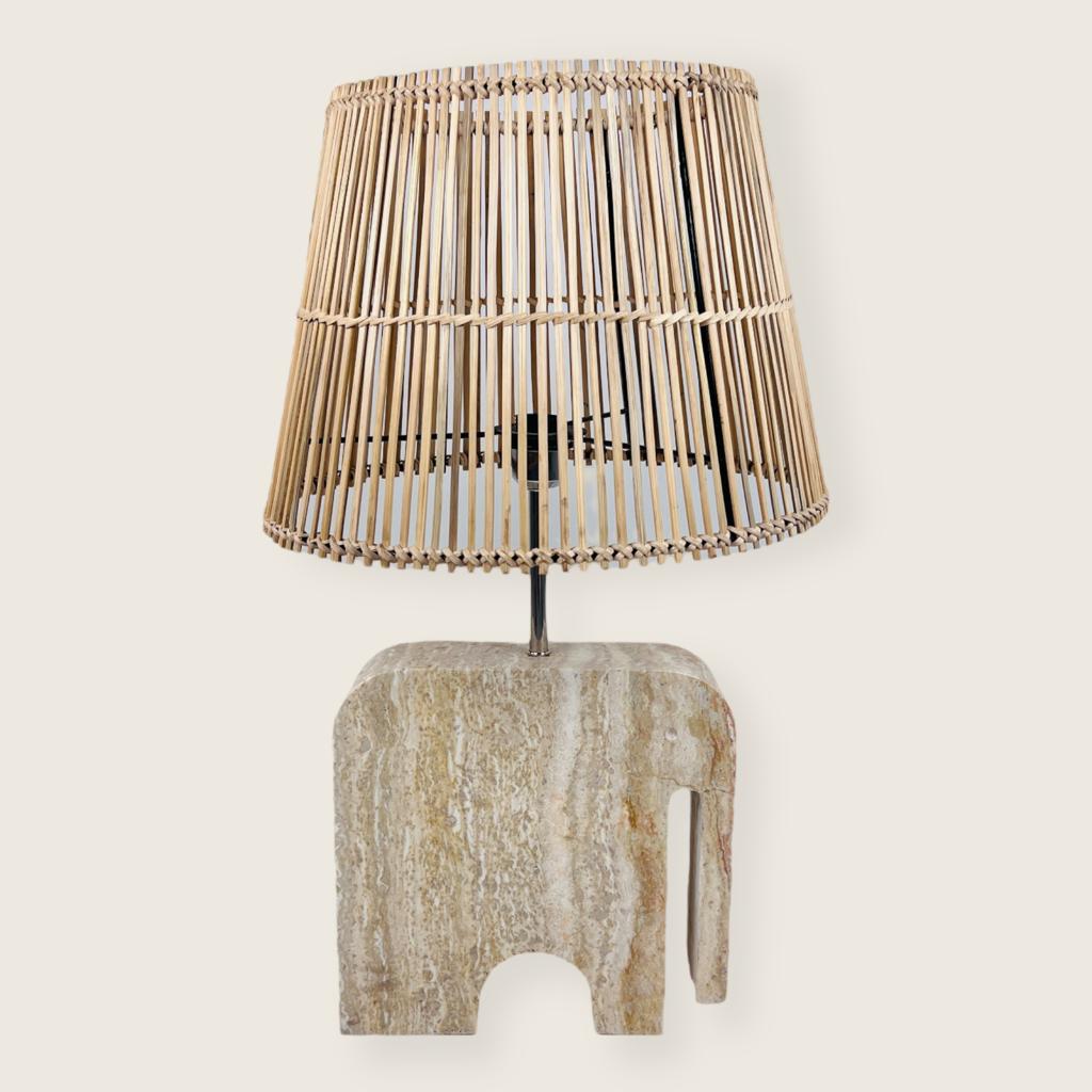 Elephant Stoned Table Lamp