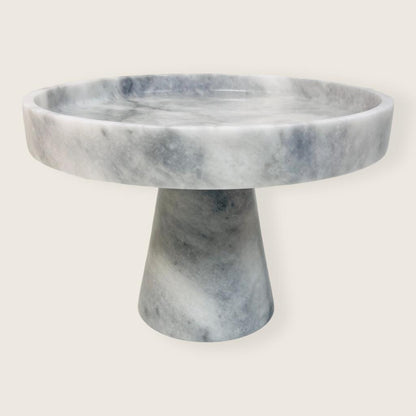 Marble Cake Stand - Gray