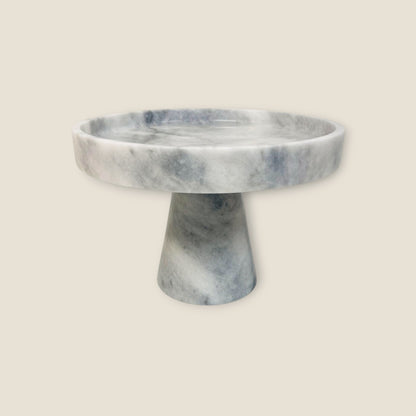 Marble Cake Stand - Gray