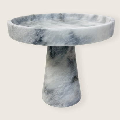 Marble Cake Stand - Gray