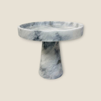 Marble Cake Stand - Gray
