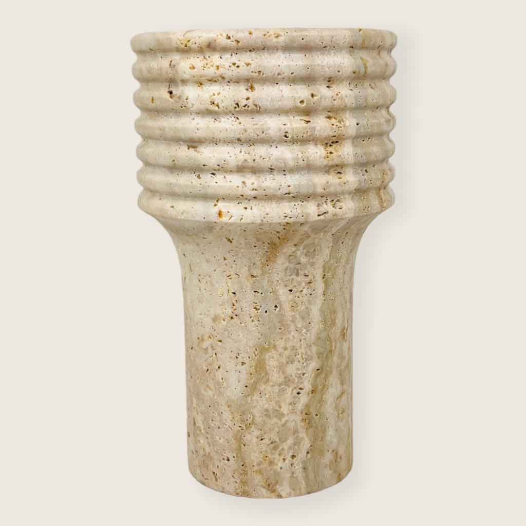 Echo Vase - Travertine