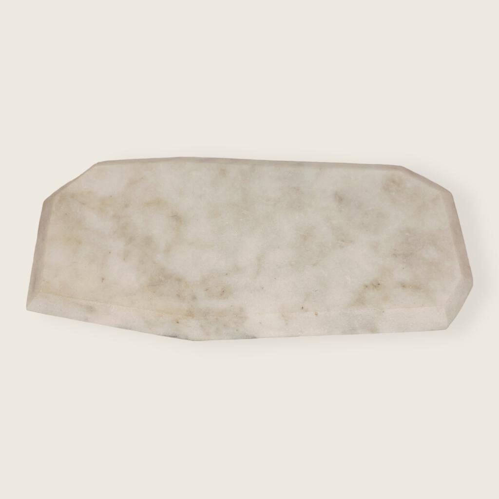 Irregular Marble Splotched Grey Tray