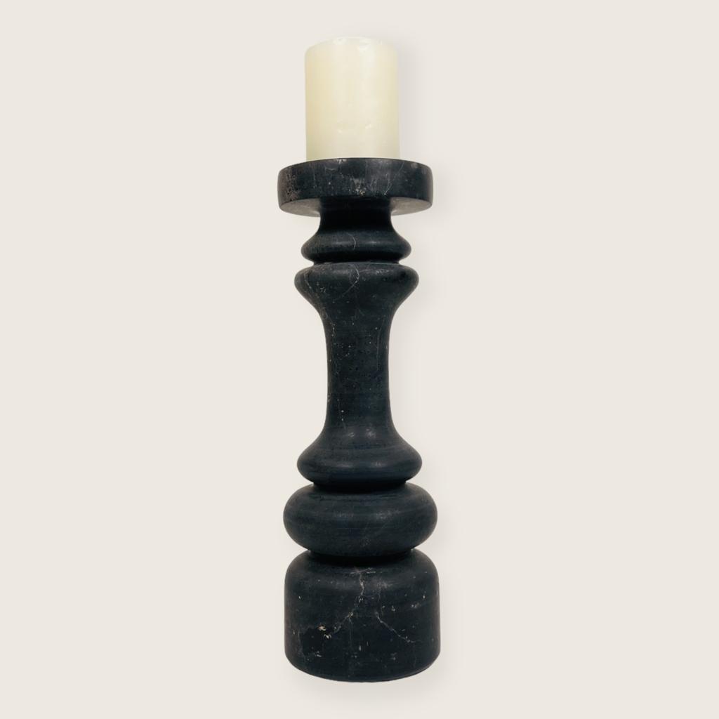 Pillar Black Candle Stand (Medium)