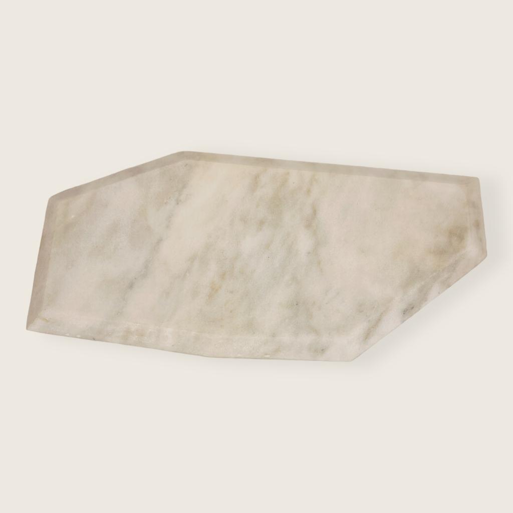 Irregular Marble Light Grey Tray