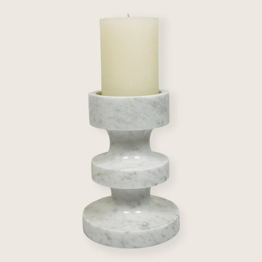 Triple Disc Candle Stand - Gray