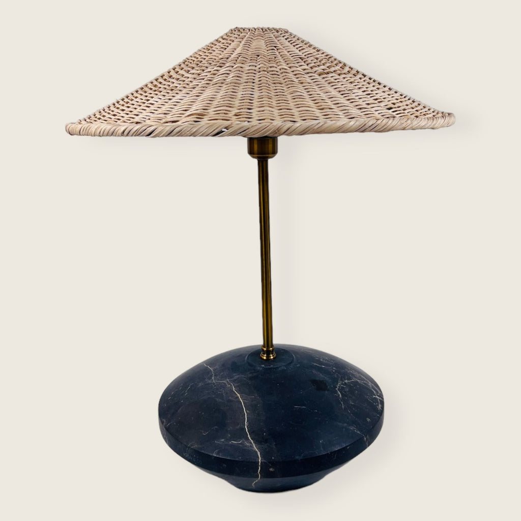 Black Golden Streaked Resort Table Lamp