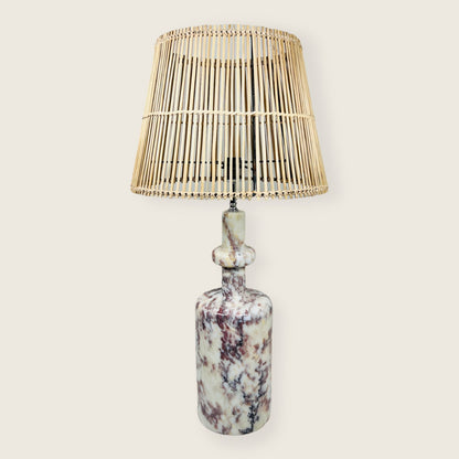 Bottleneck Table Lamp - Red & White