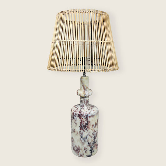 Bottleneck Table Lamp - Red & White