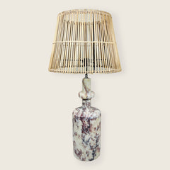 Bottleneck Table Lamp - Red & White