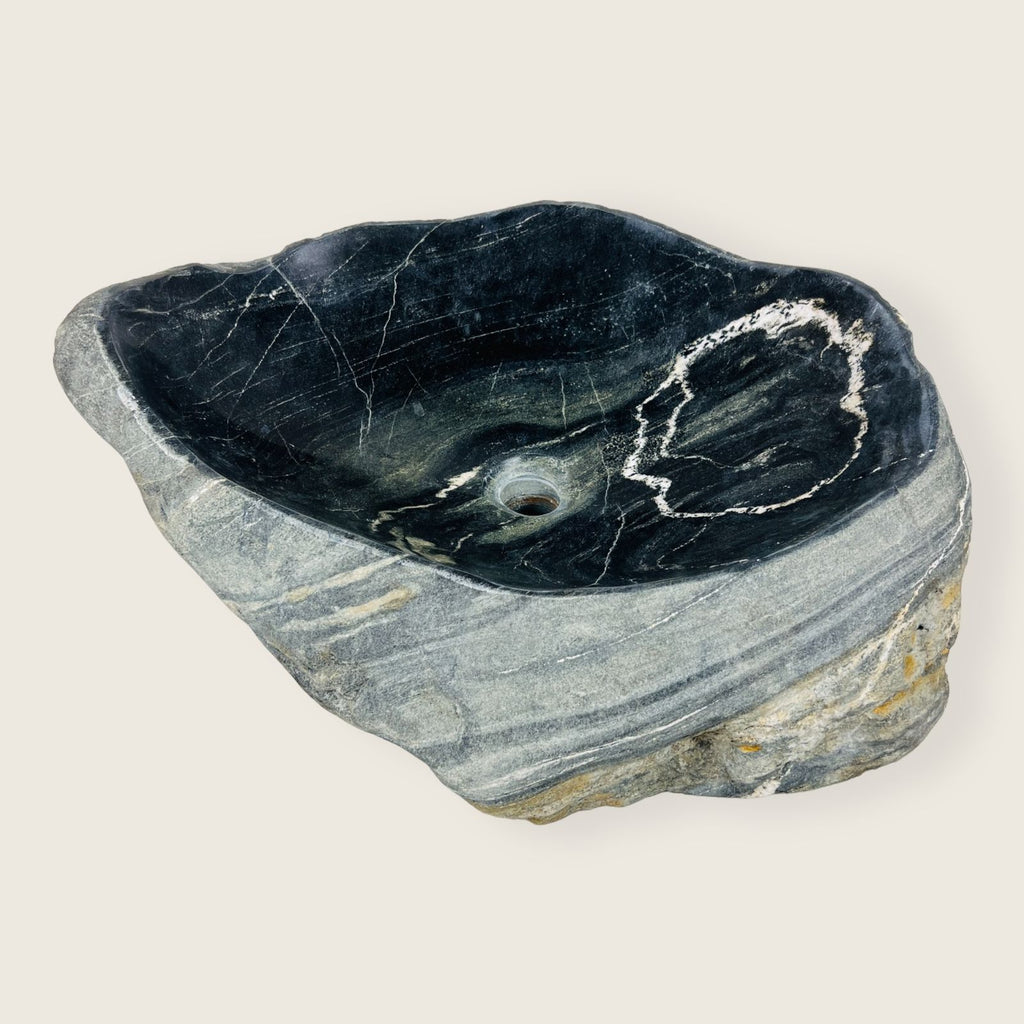 Moonlit Current River Stone Sink