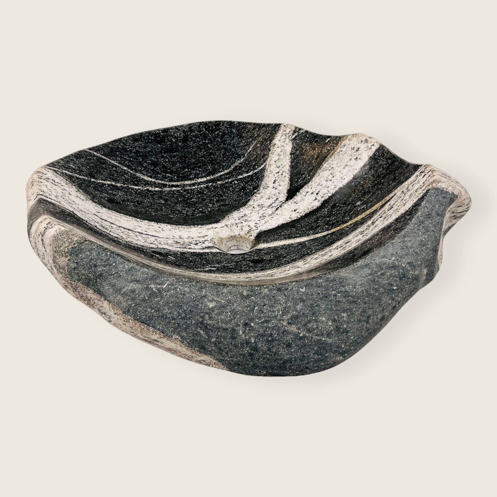 Zebra Striped River Stone Sink