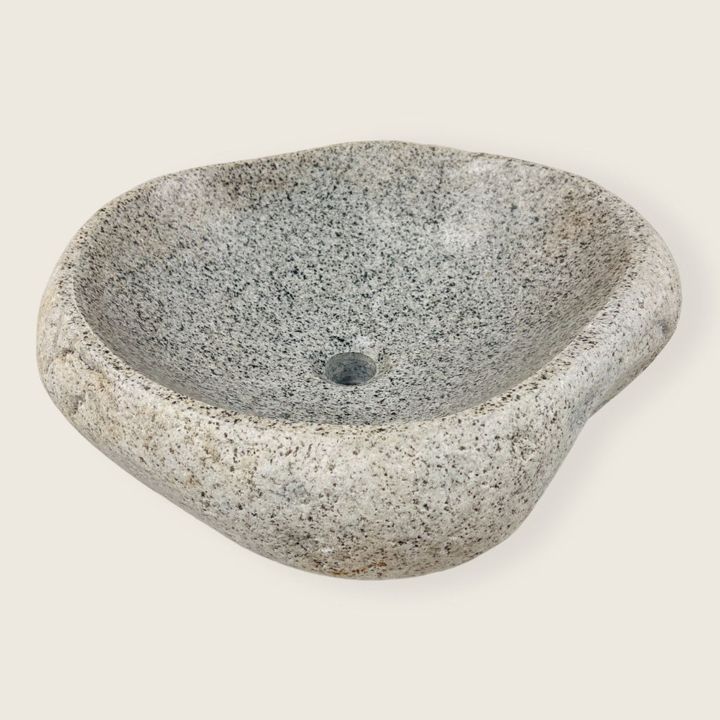 Speckled Eggshell River Stone Sink