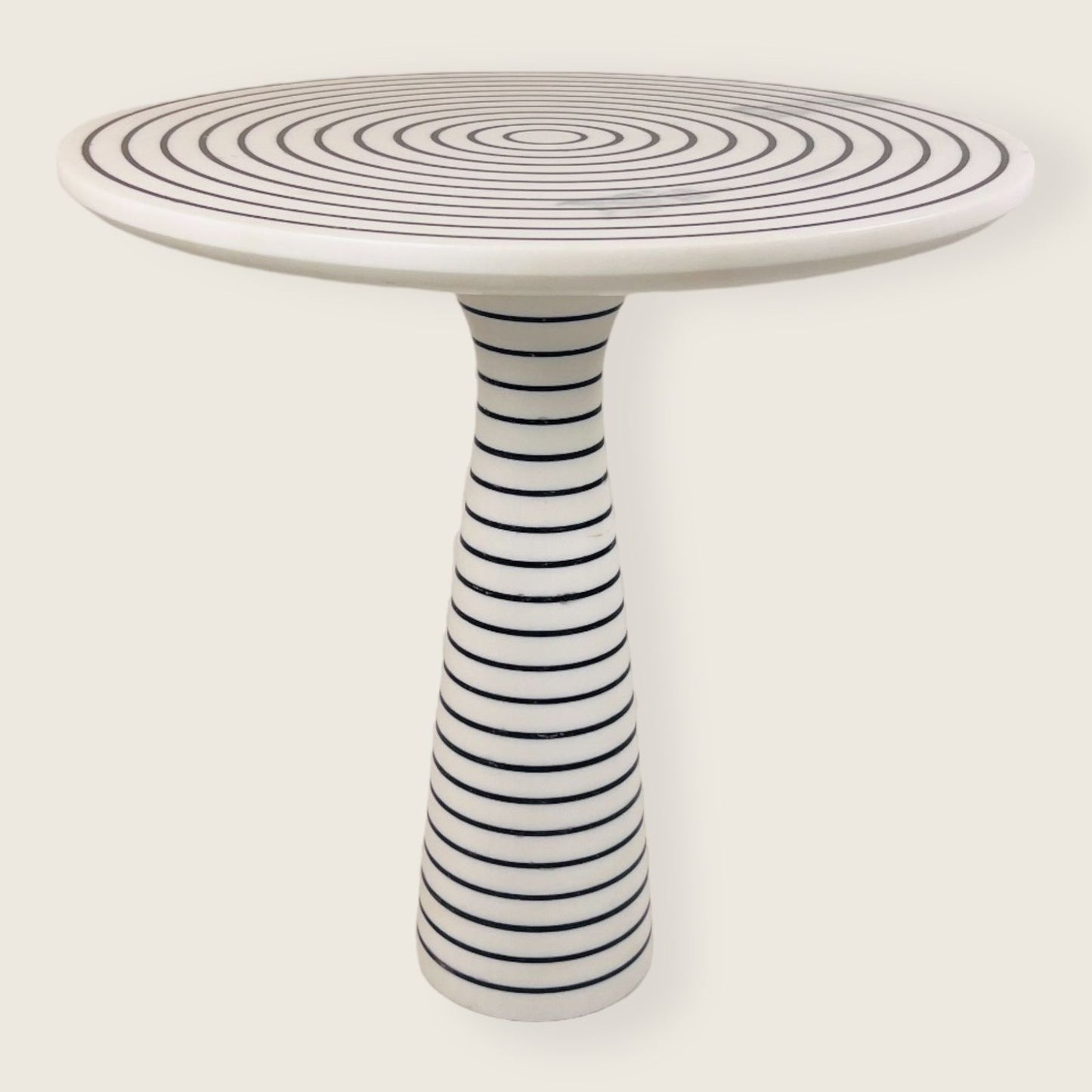 Pinstriped Side Table