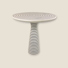 Pinstriped Side Table