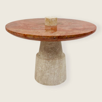 Designer Dessert Stand - Travertine