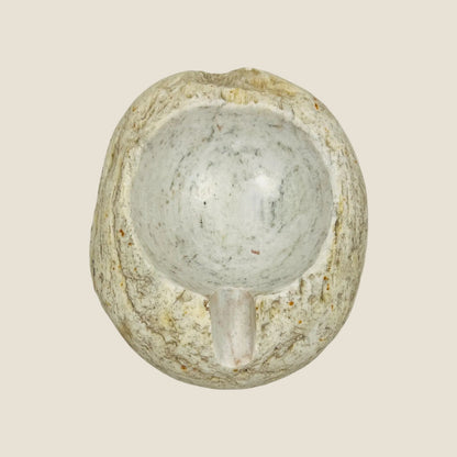 Streaked Eggshell Ash Tray - River Stone