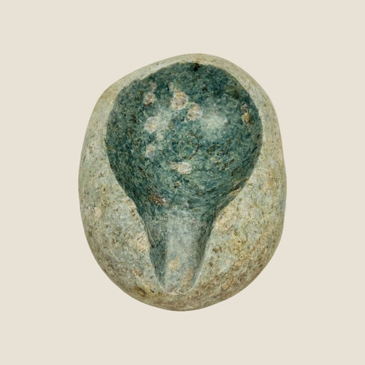 Emerald Green Tainted Ash Tray - River Stone