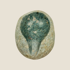 Emerald Green Tainted Ash Tray - River Stone