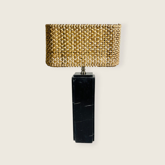 Framed Table Lamp - Black