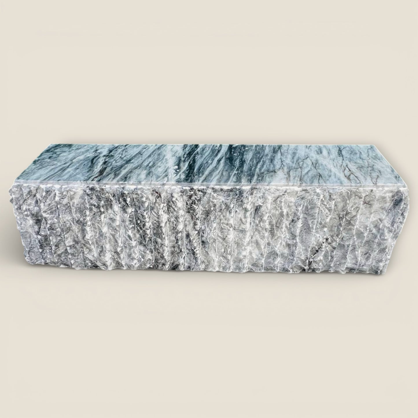 Organic Stone Bench - Gray