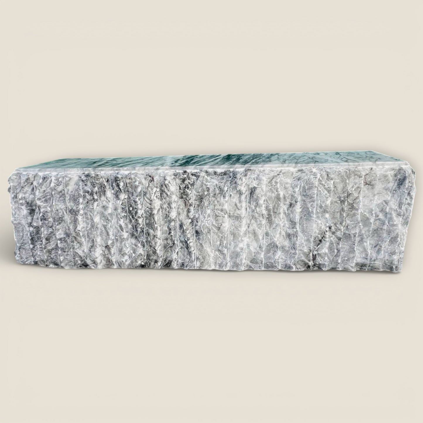 Organic Stone Bench - Gray