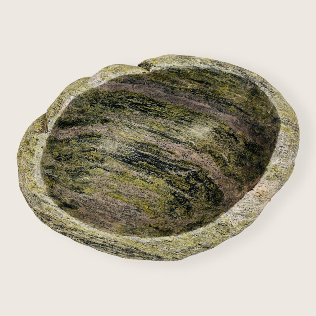 Black Grazed Moss Bowl