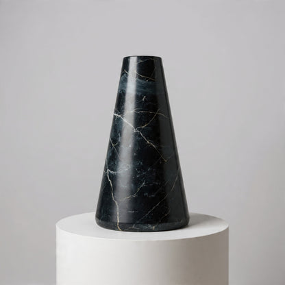 Funnel Vase - Black Polish