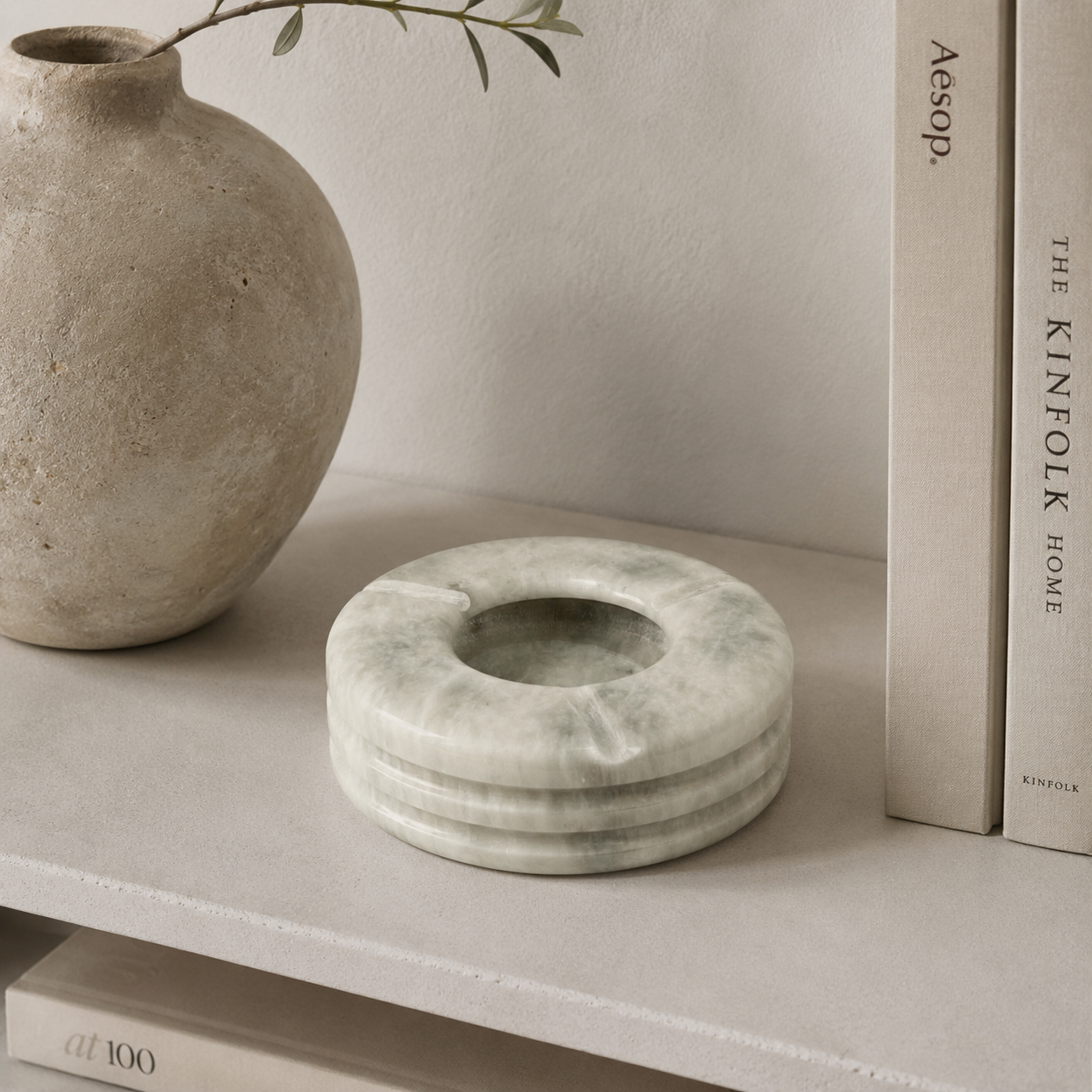 Stacked Rings Ash Tray - Gray