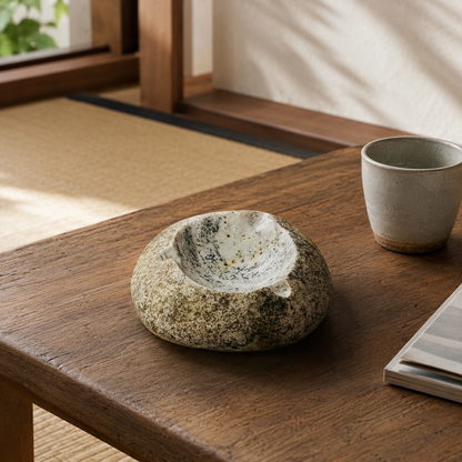 Caramel Dotted Ash Tray - Riverstone